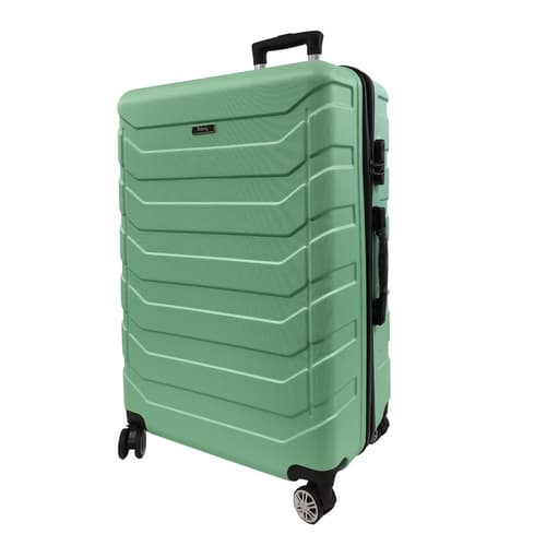 Bavy Cestovní kufr skořepinový 28"  Ribs Light green