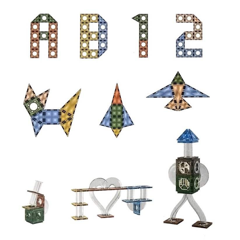 Magnetická stavebnice Město maxi 128 ks
