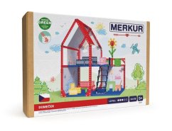 Merkur - Domeček pro panenky, 34x39x25 cm, 354 dílků