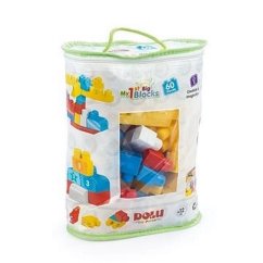 Dolu Moje první velké kostky v tašce se zipem, 60ks