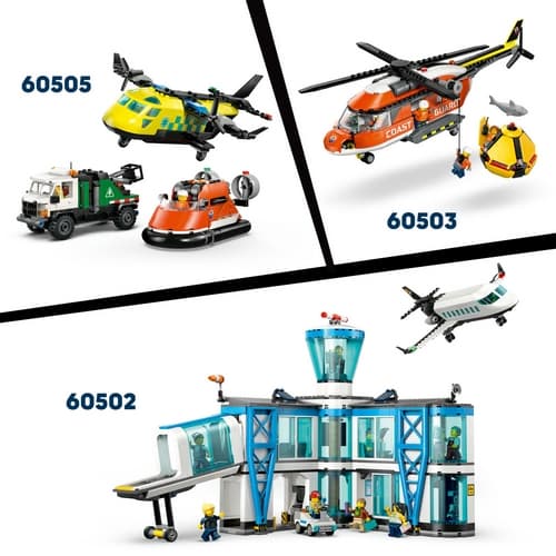 LEGO® CITY 60504 Záchranný člun pobřežní hlídky a vrtulník