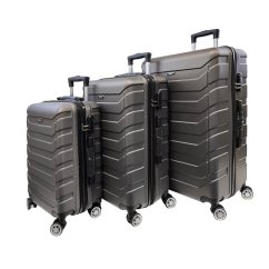 Bavy Cestovní kufr skořepinový Dark grey - set 3 ks