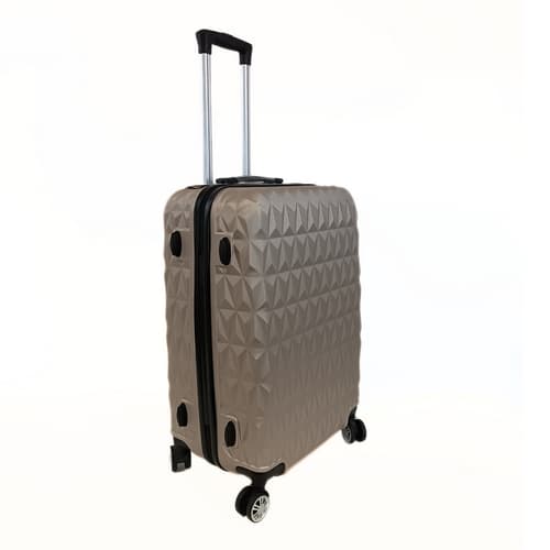 Bavy Cestovní kufr skořepinový 24" Diamond Gold beige