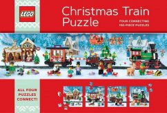 Chronicle Books Puzzle LEGO® Vánoční puzzle vlak 4x100 dílků