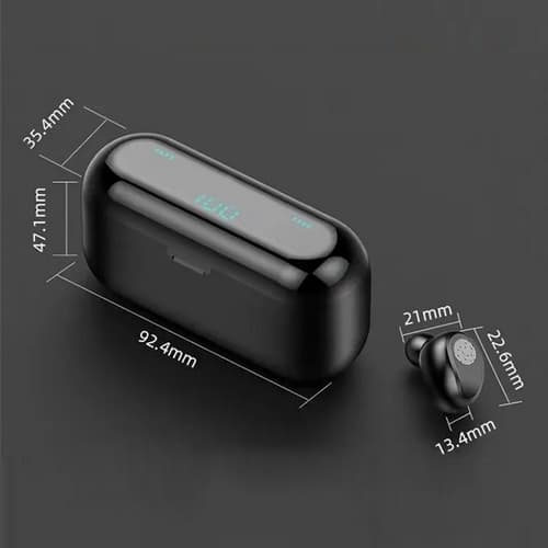 Bluetooth sluchátka s mikrofonem černé