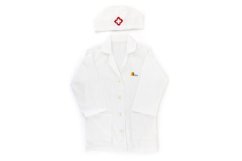 Kostým doktorský plášť s čepicí