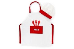 Kostým kuchař - zástěra s čepicí