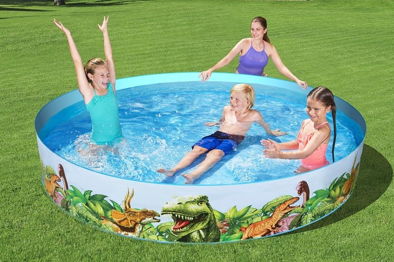 Bazének Bestway Dinosaur Fill'N Fun průměr 2,44m, výška 46cm