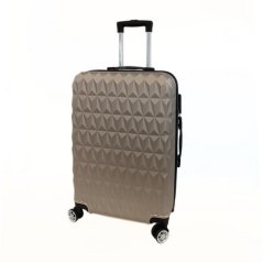 Bavy Cestovní kufr skořepinový 24" Diamond Gold beige