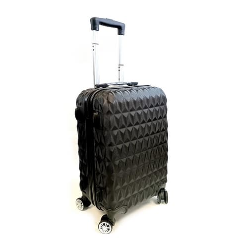 Bavy Cestovní kufr skořepinový Diamond Black - set 3 ks