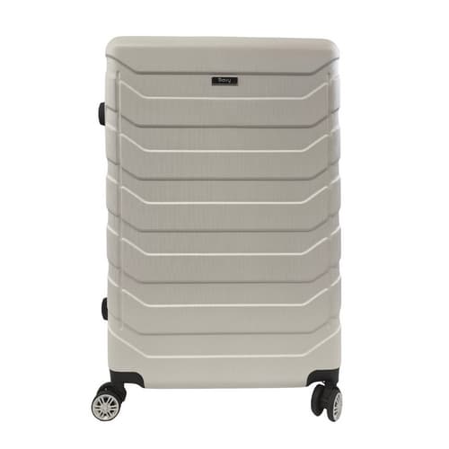 Bavy Cestovní kufr skořepinový 28" Ribs White