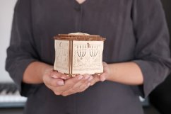 EscapeWelt 3D dřevěná skládačka hlavolamu Secret Lock Box