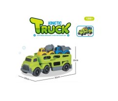 Bavytoy Set truck s autíčky zelený