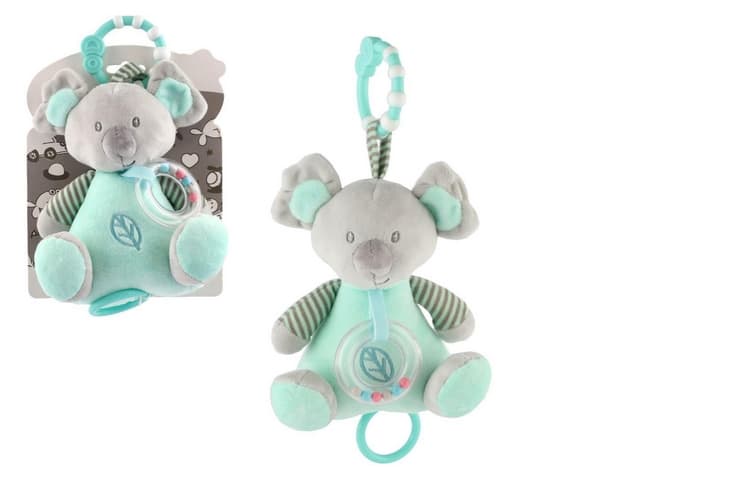 Medvěd koala zelený 19cm na postýlku/kočárek s natahovacím hracím strojkem