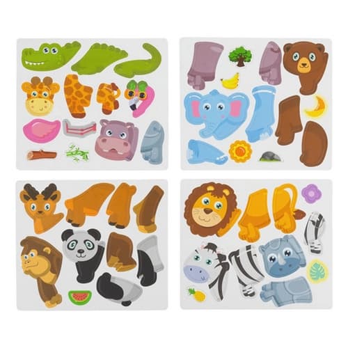 Montessori vzdělávací puzzle africká zvířata