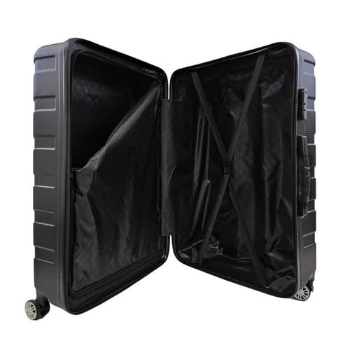 Bavy Cestovní kufr skořepinový 28" Ribs Black