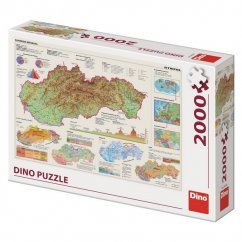 DINO Puzzle 2000 dílků MAPA SLOVENSKA