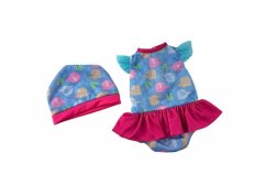 PLEJO Oblečení pro panenku 40 - 43 cm modré se slony