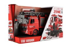 Auto hasiči šroubovací plast 36cm stříkací vodu