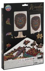 Dřevěné puzzle Lev 132 dílků