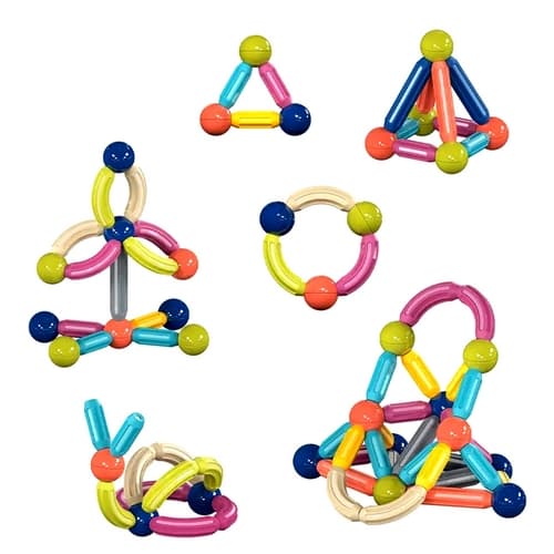 Magnetická stavebnice 60 ks Sticks