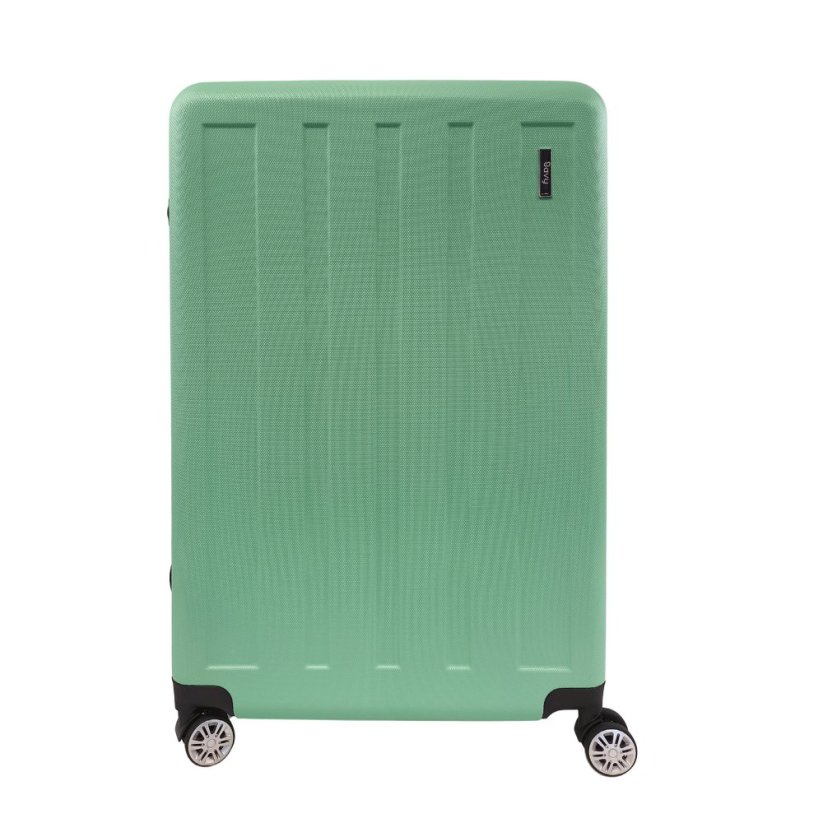 Bavy Cestovní kufr skořepinový 28" Stripes Light green