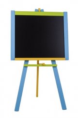 Tabule stojanová modrá sololit dřevěná 100x56cm