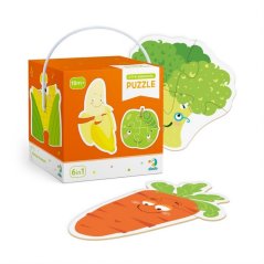 TM Toys Dodo Puzzle 2-3-4 dílků Ovoce a zelenina