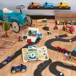 Vilac Dřevěné auto Old Sport Compet žluté