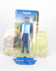 BWORLD figurka 46115 závodník světle modrý