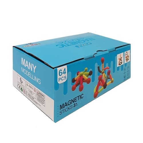 Magnetická stavebnice 64 ks Sticks