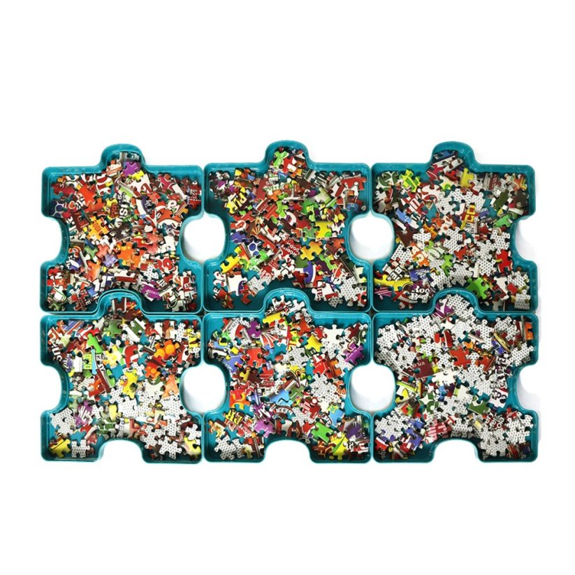 Bavytoy Stohovací boxy na puzzle 6 ks