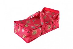 Korbička přenosná pro panenky látka