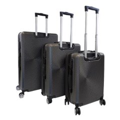 Bavy Cestovní kufr skořepinový Circle Dark grey - set 3 ks