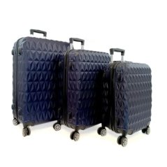Bavy Cestovní kufr skořepinový Diamond Navy - set 3 ks