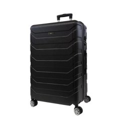 Bavy Cestovní kufr skořepinový 28" Ribs Black