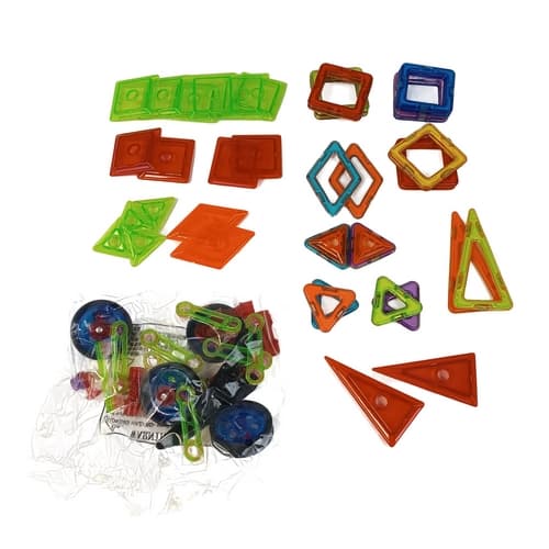 Magnetická stavebnice Stroje 58 ks