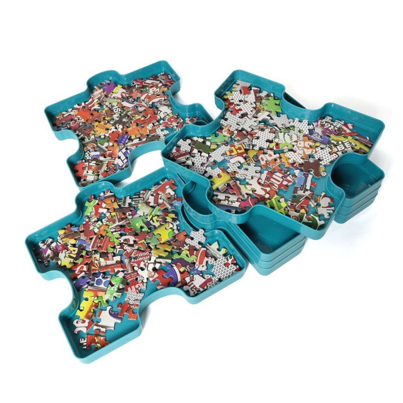 Bavytoy Stohovací boxy na puzzle 6 ks