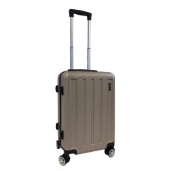 Bavy Cestovní kufr skořepinový 20" Stripes Gold beige