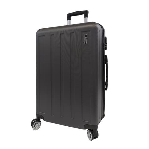 Bavy Cestovní kufr skořepinový 24" Stripes Dark grey