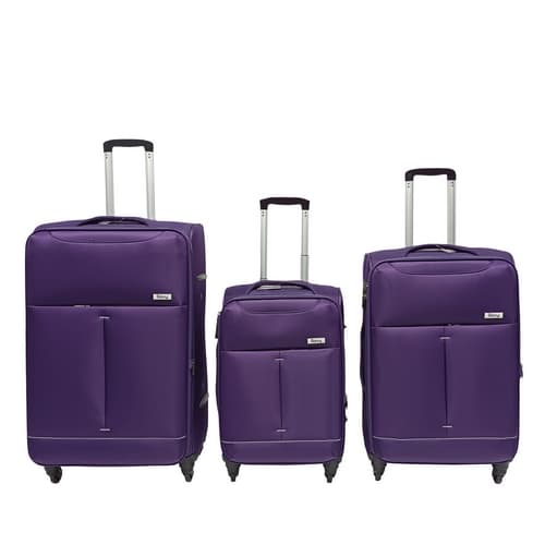 Bavy Cestovní kufr látkový Purple - set 3 ks