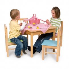 Bigjigs Toys Dětský dřevěný hrací stůl