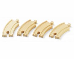 Brio 33337 Krátké zatáčky, 90 mm, 4 ks