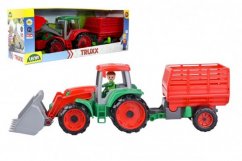 Lena 4428 Truxx Traktor nakladač s přívěsem na seno s figurkou