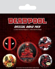 Set odznaků Deadpool