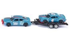 SIKU Super 2565 - Dodge Charger se závodním autem na vleku 1:55