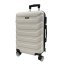 Bavy Cestovní kufr skořepinový 20" Ribs White