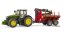 Bruder 3154 traktor John Deere 7R 350 se zadním přívěsem a 4 kládami