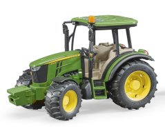 Bruder 2108 Traktor John Deere 5115 M s valníkem-šedá kola