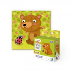 TM Toys Dodo Puzzle s omalovánkou Medvídek 16 dílků